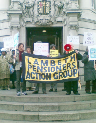 lambeth pensioners demo